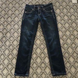 Miss Me Capri JP5117CPU Capri denim jeans 26